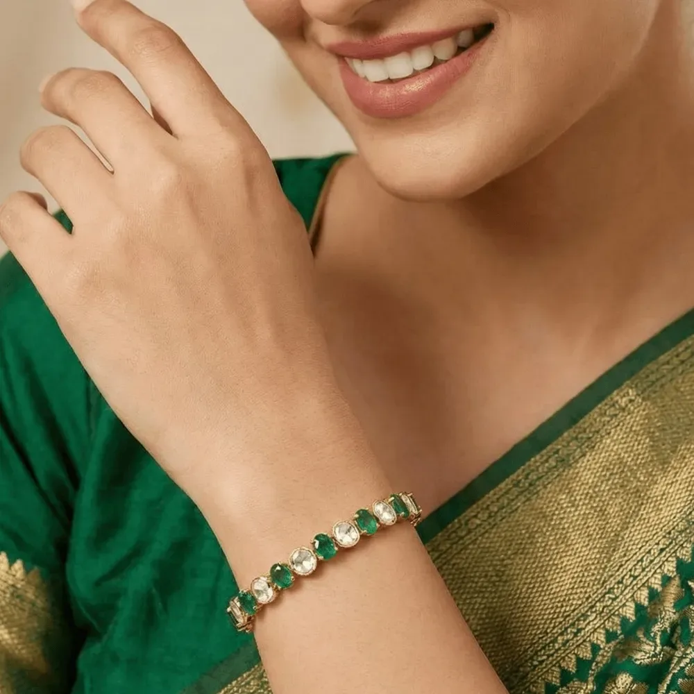 EMERALD OVAL BRACELET