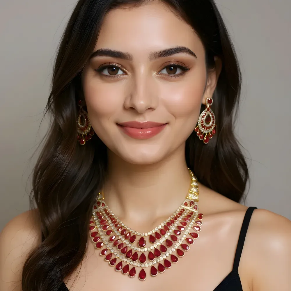 Ruby Diamond Necklace