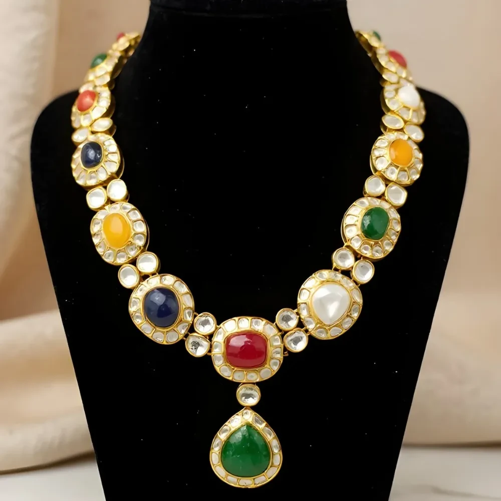 NAVRATAN KUNDAN NECKLACE