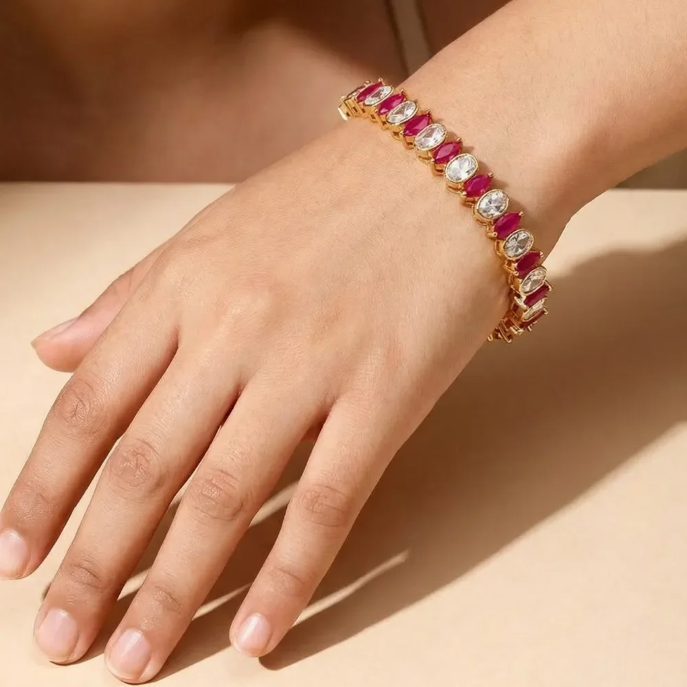 RUBY MARQUEZ POLKI BRACELET