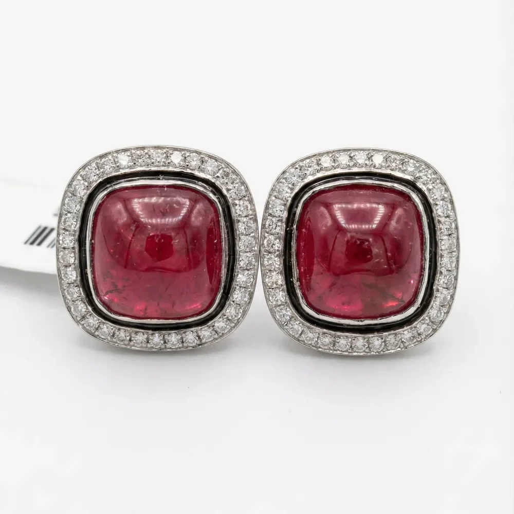 RUBY DIAMOND COFLINE EARRING