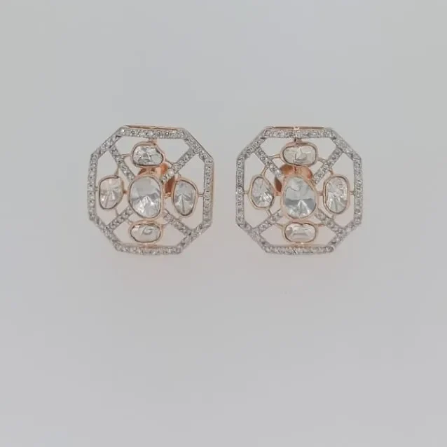 DIAMOND POLKI EARRING