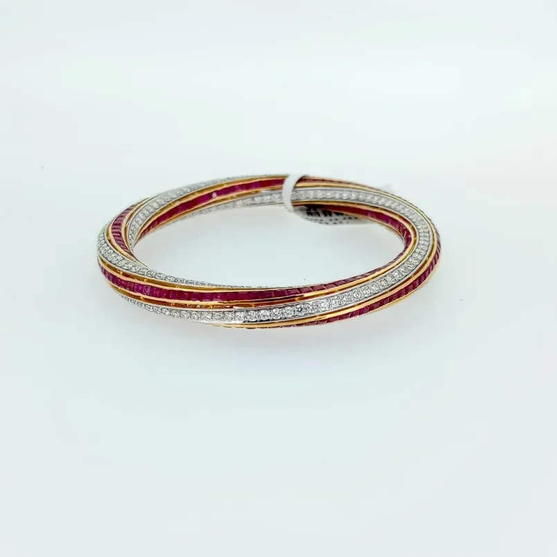 DIAMOND RUBY BEGGUST BANGLE