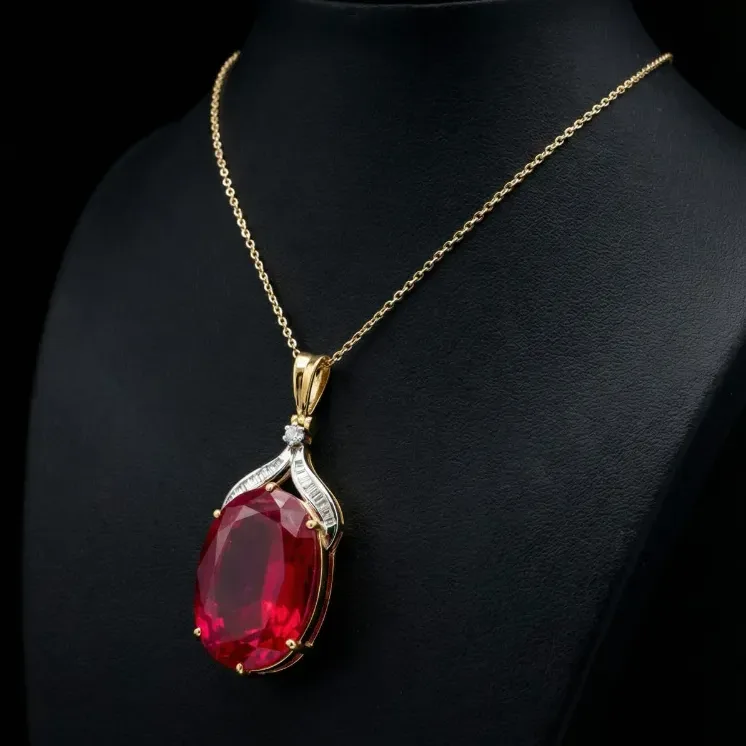 MANMAT OVAL Diamond PENDANT