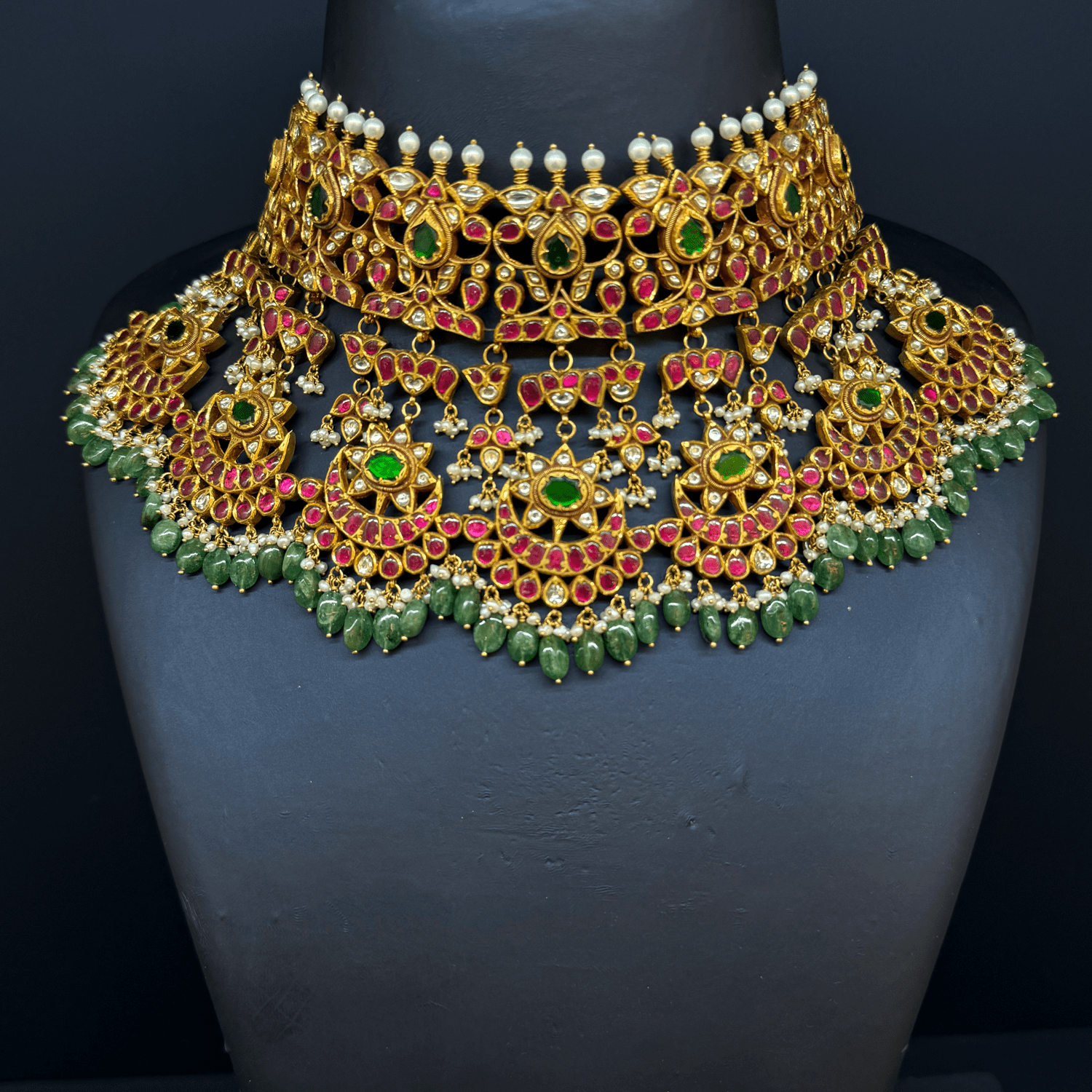 Kundan Choker detachable