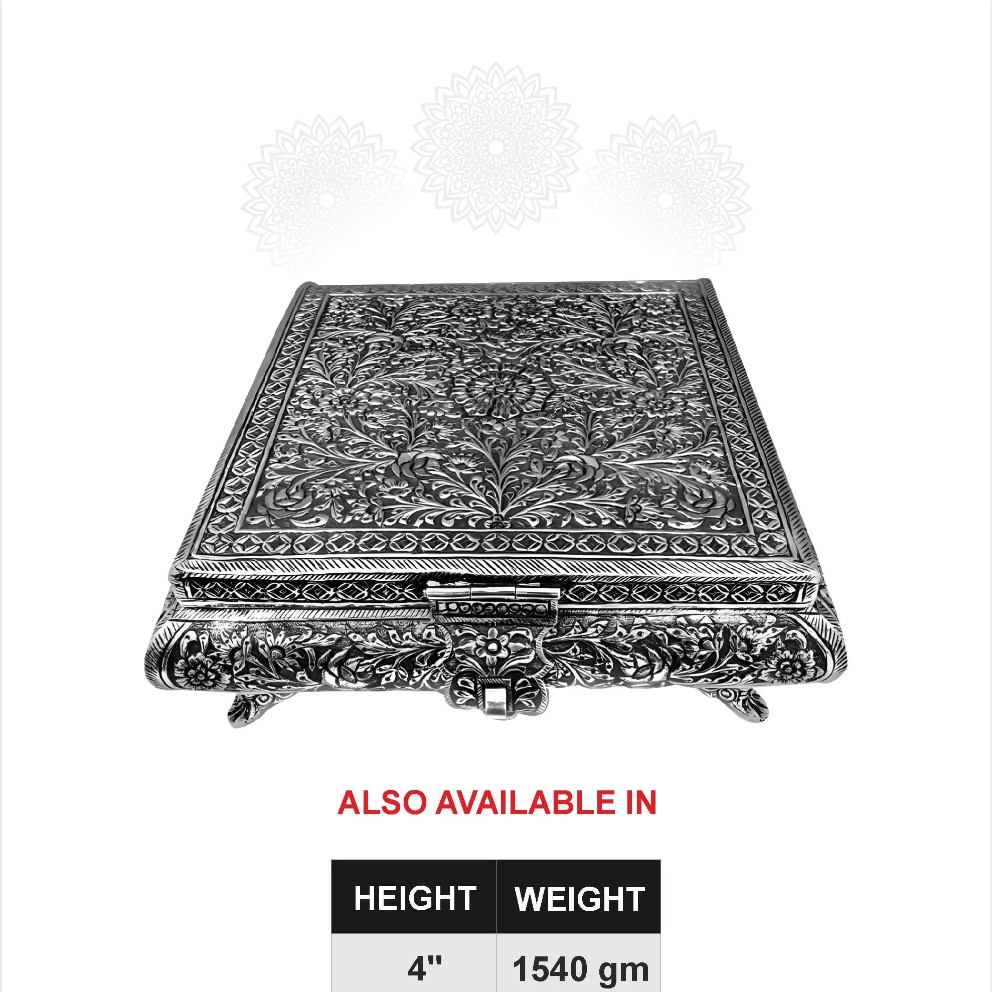 Square Leaf Nakash Dry Fruit Box