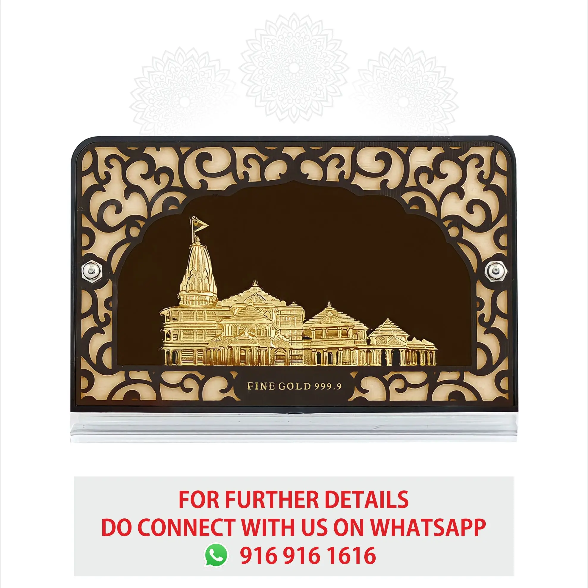 Ram Temple Gold Frame