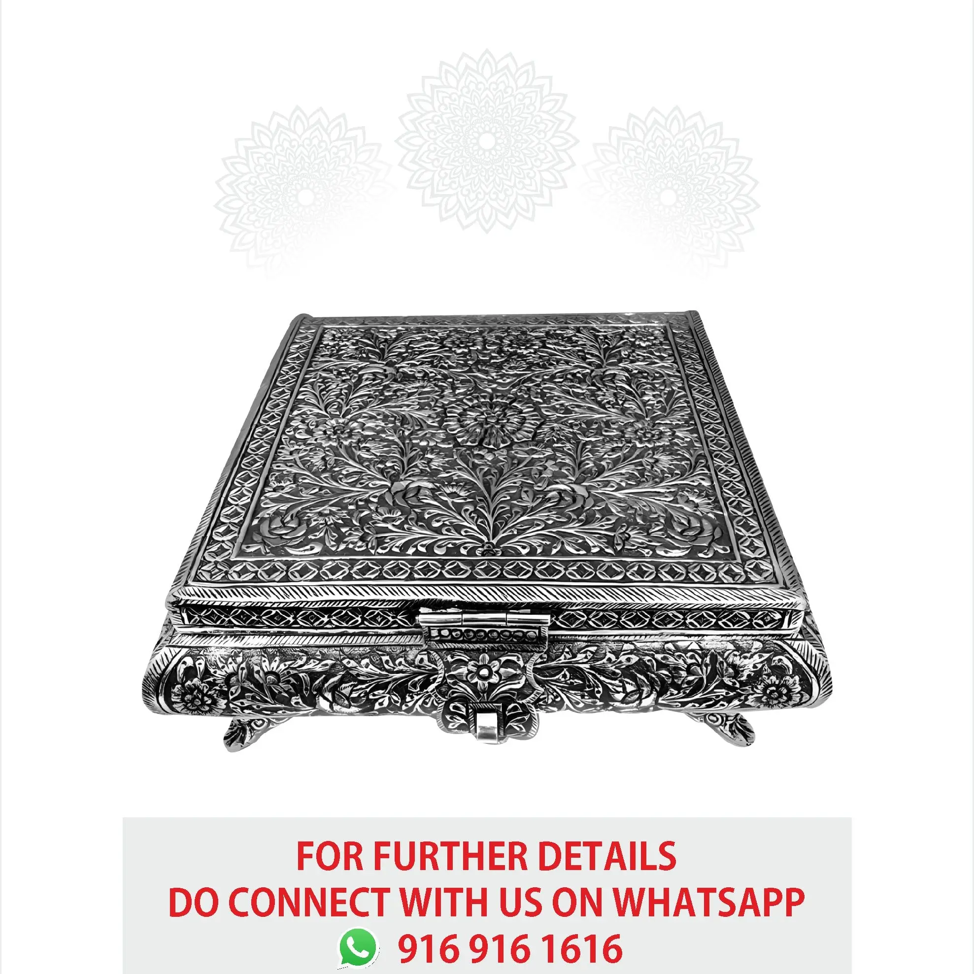 Square Leaf Nakash Dry Fruit Box