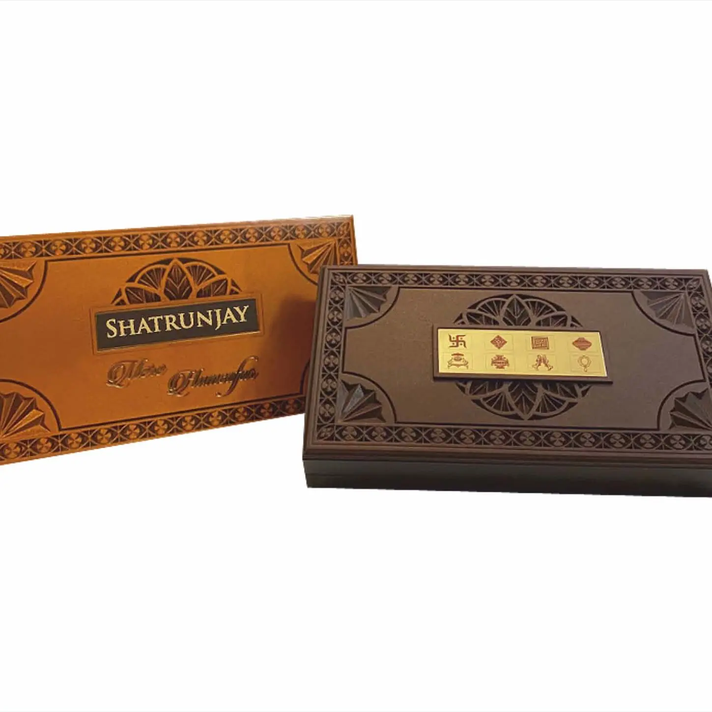 Deluxe Shatrunjay Tirth Charan Paduka Gift With Box