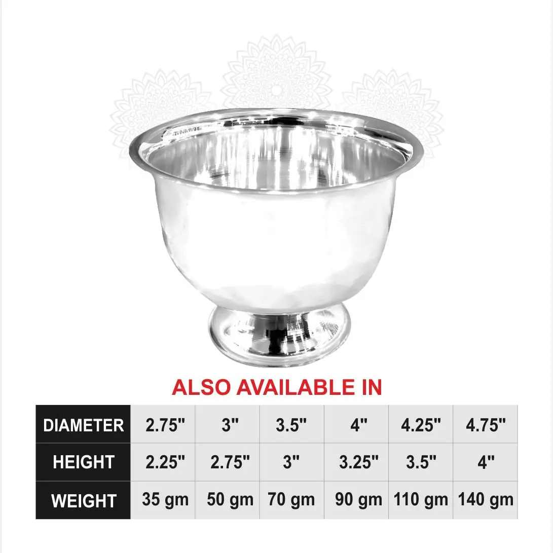 Plain Padam Bowl Silver Idol