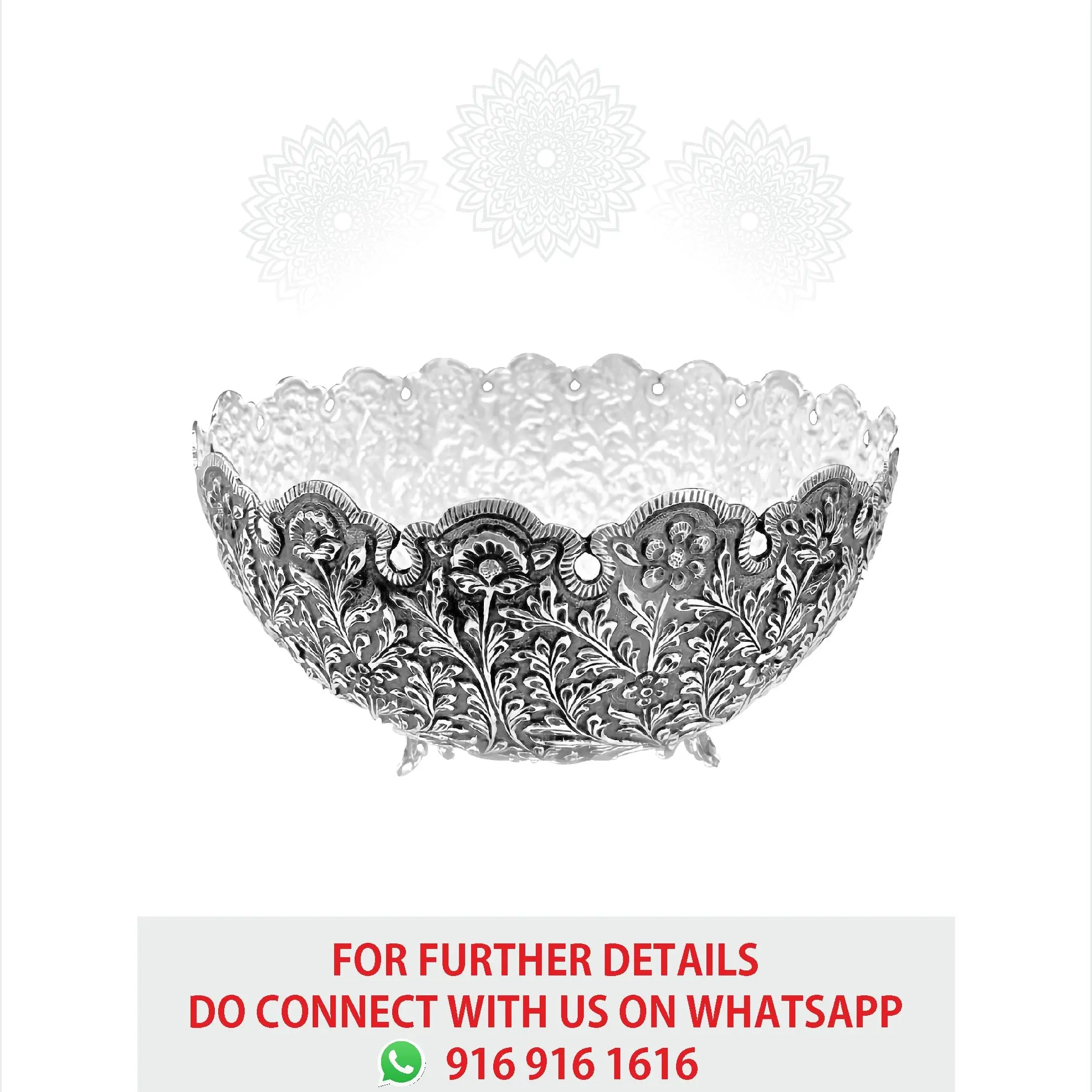 Small Flower Nakash Fruit Bowl