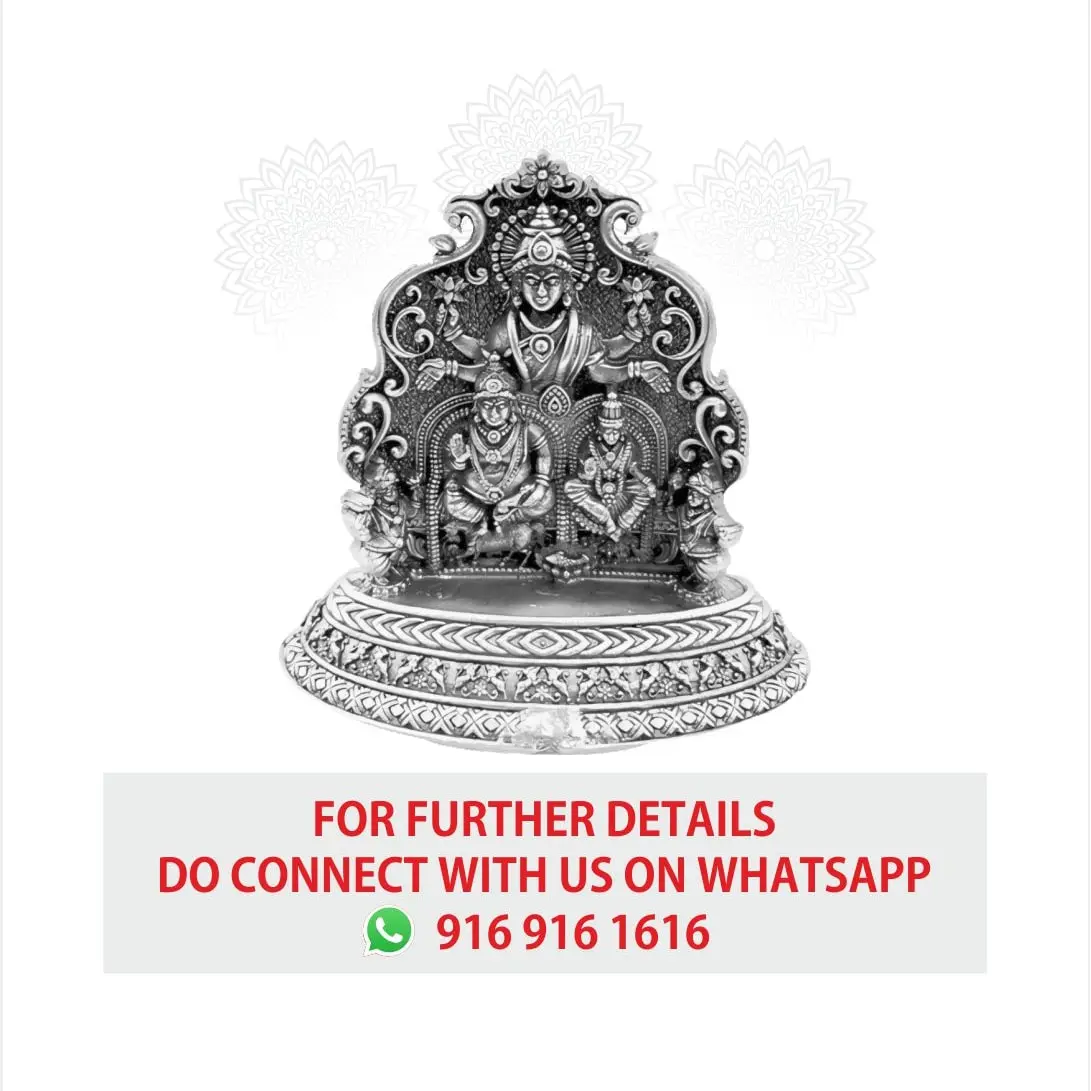 2 D Kuber Lakshmi Silver Idol