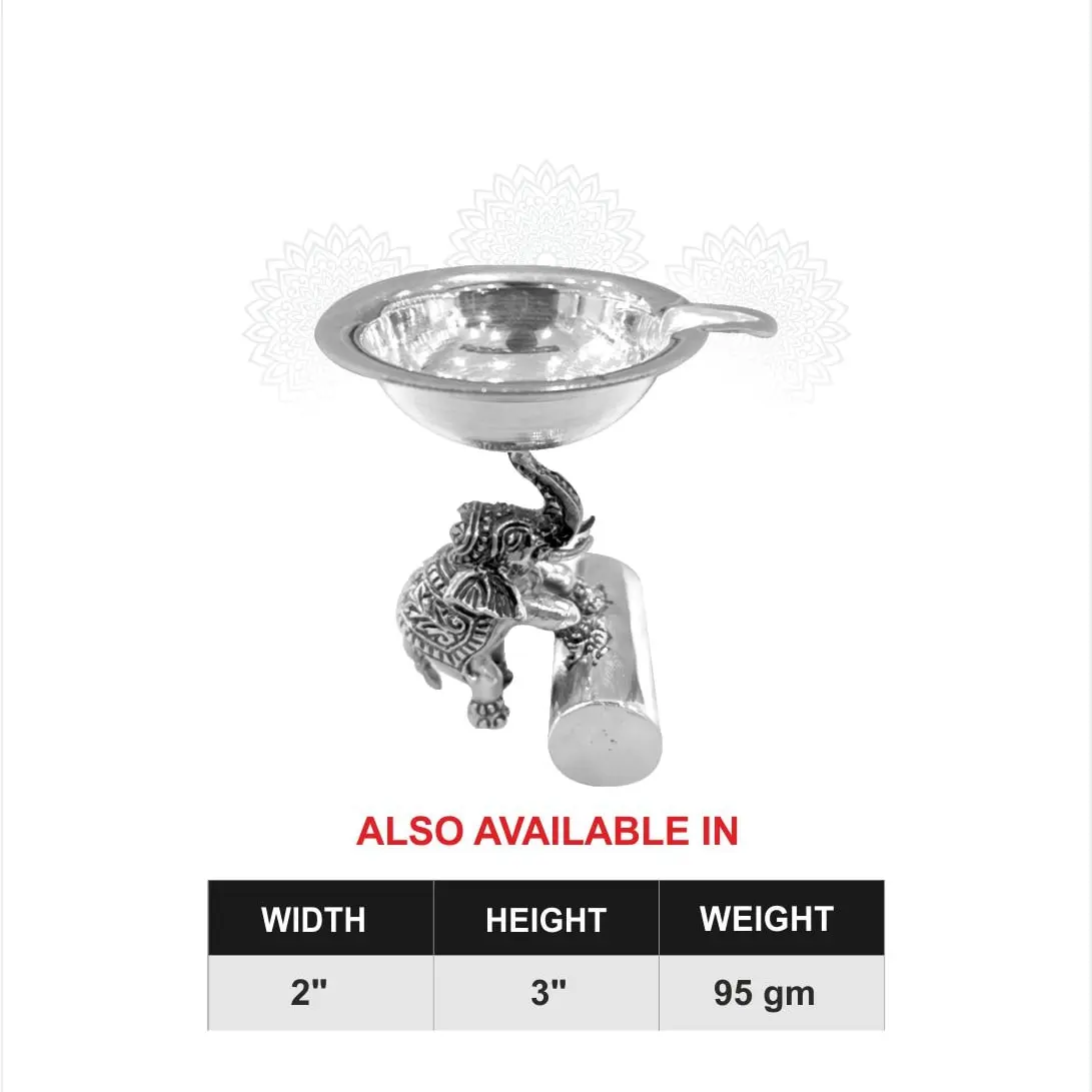Small Elephant With Diya