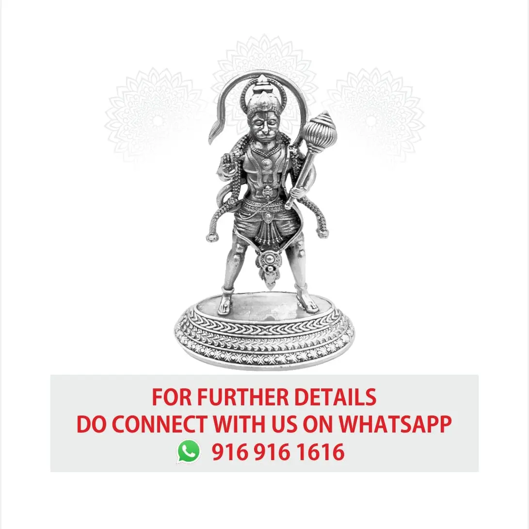 Hanuman Silver Idol