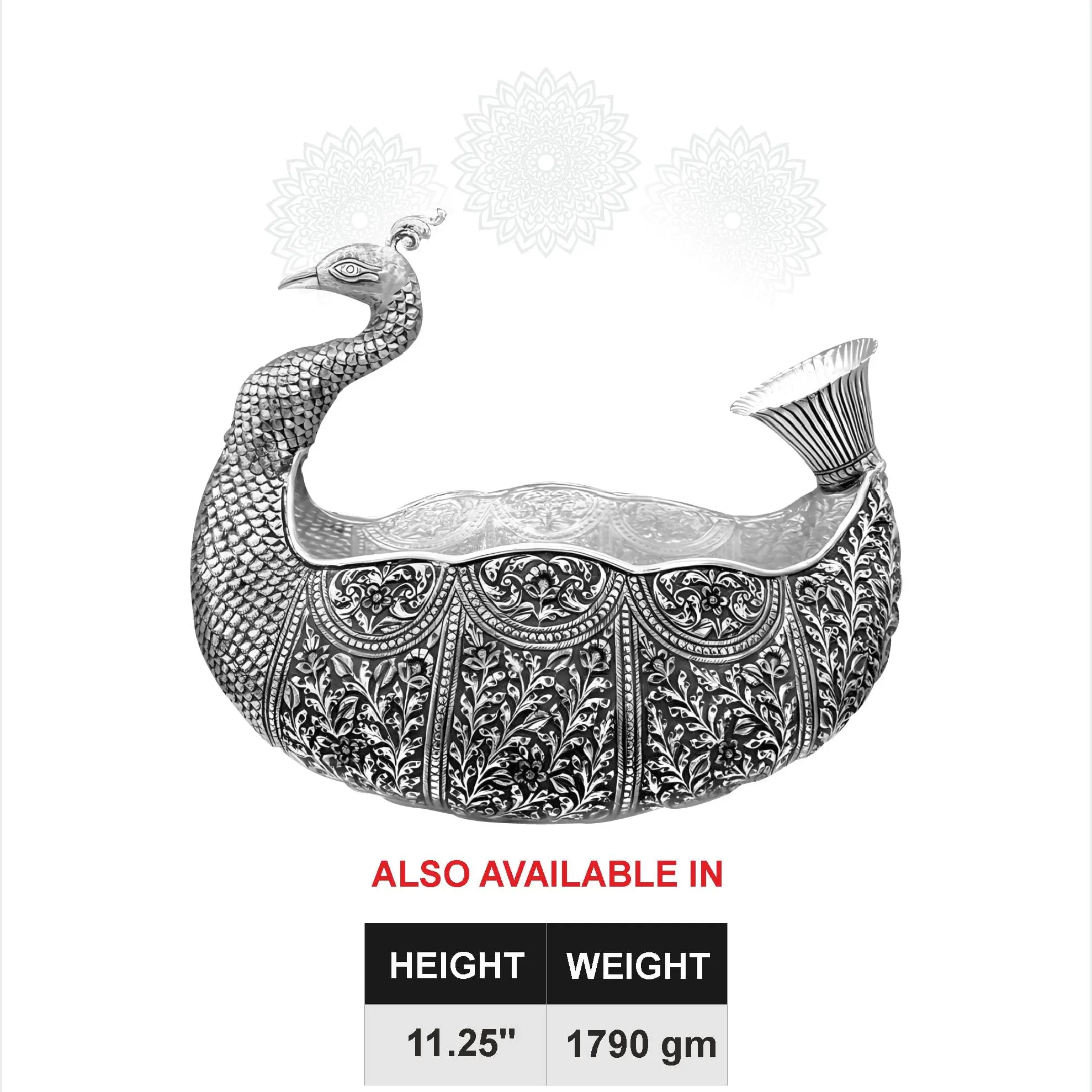 Peacock Face Fruit Bowl