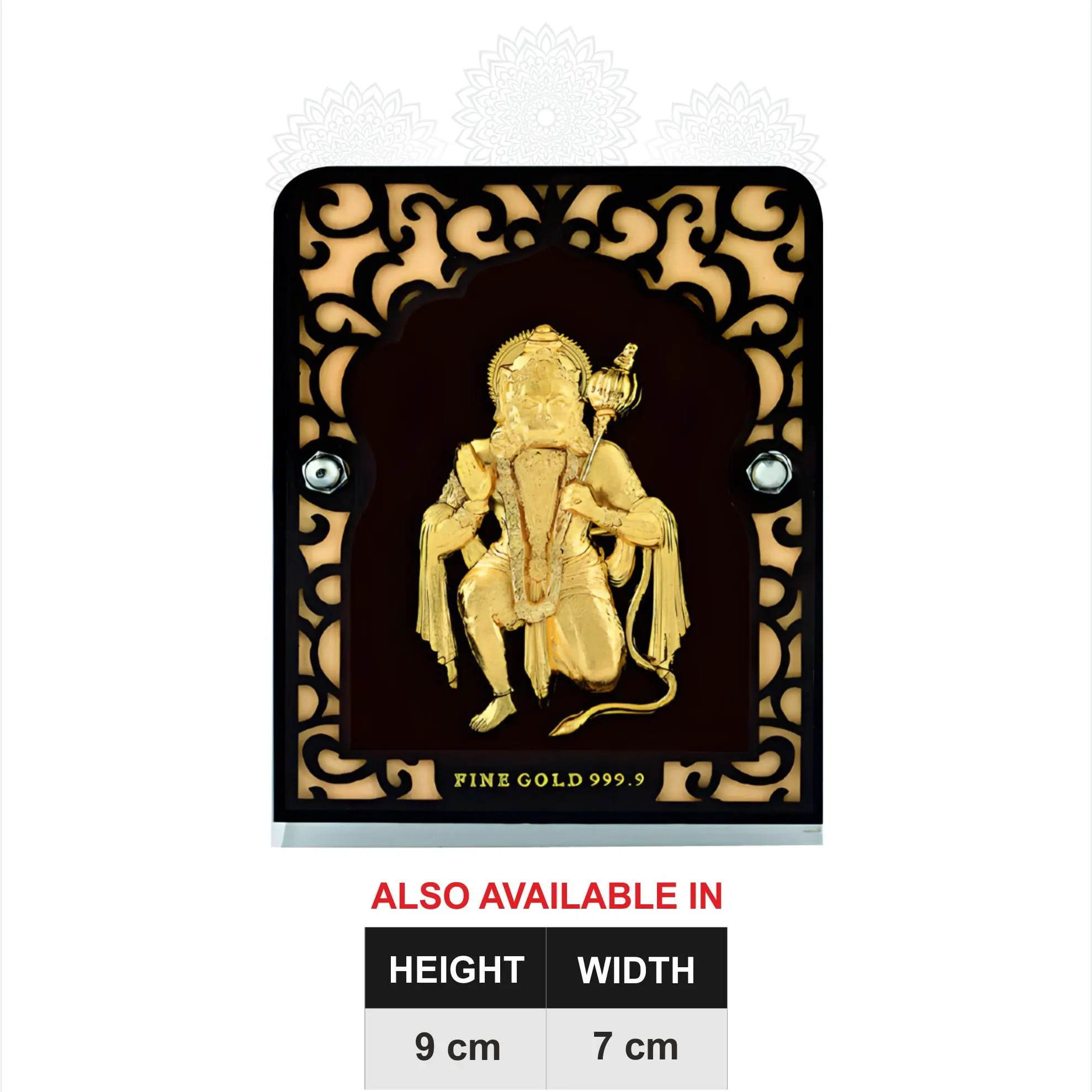 Hanuman Gold Frame