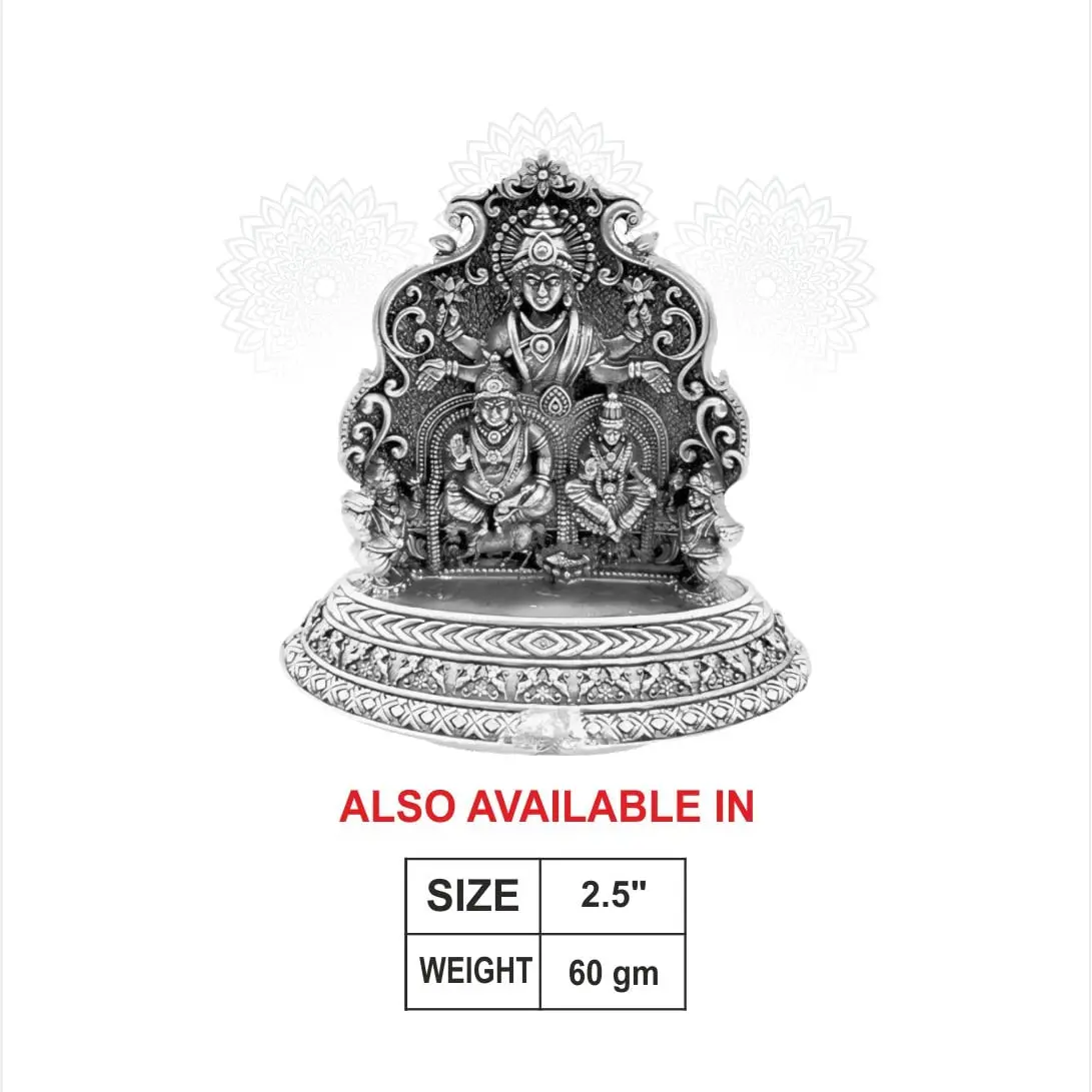2 D Kuber Lakshmi Silver Idol