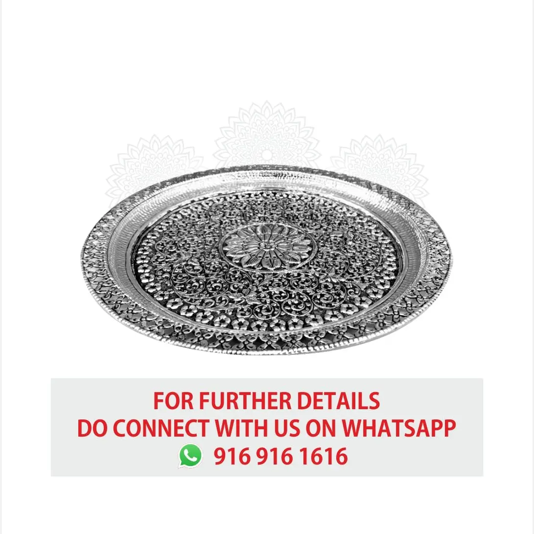 Round Nakash Pooja Plate
