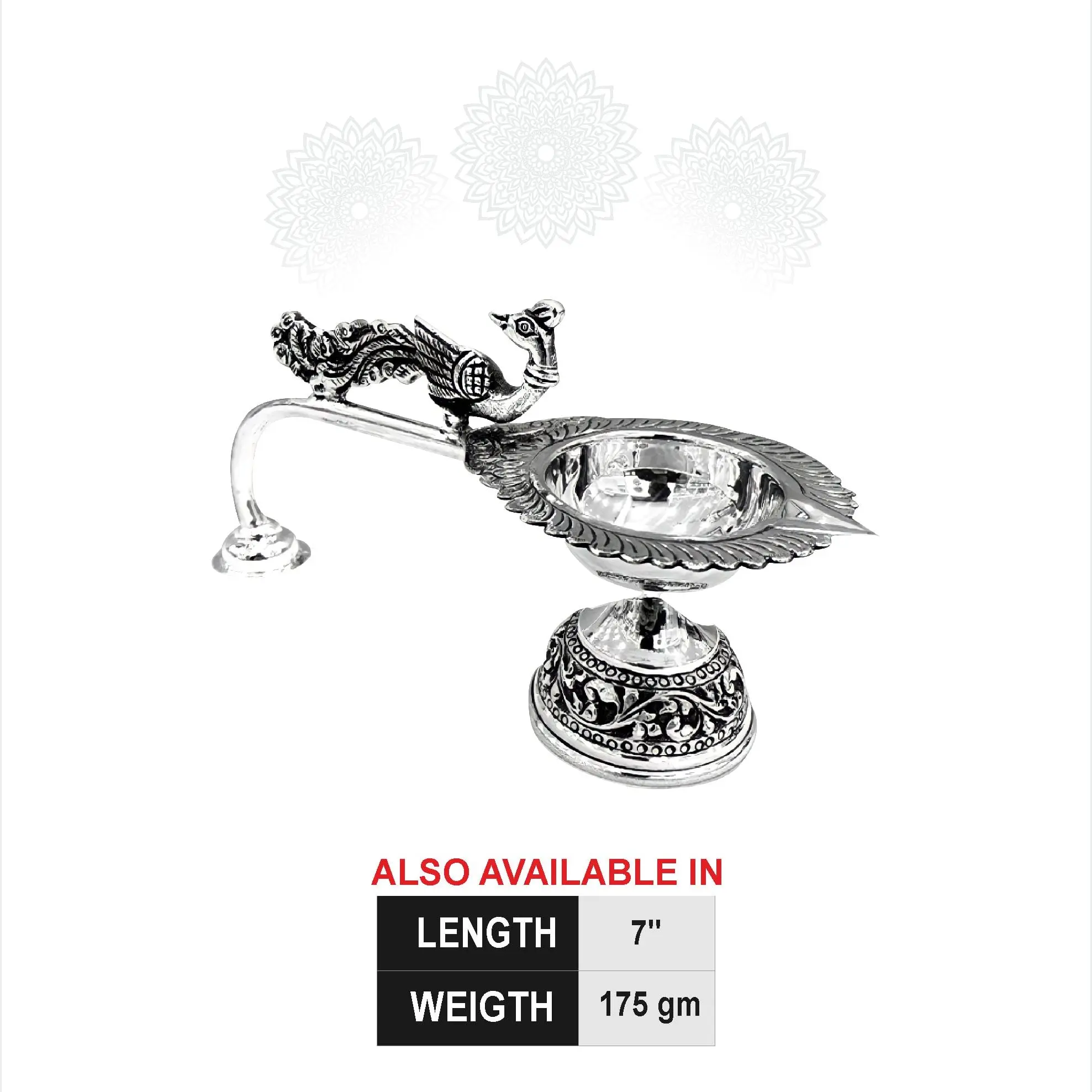 Peacock Nakash Round Aarti Stand