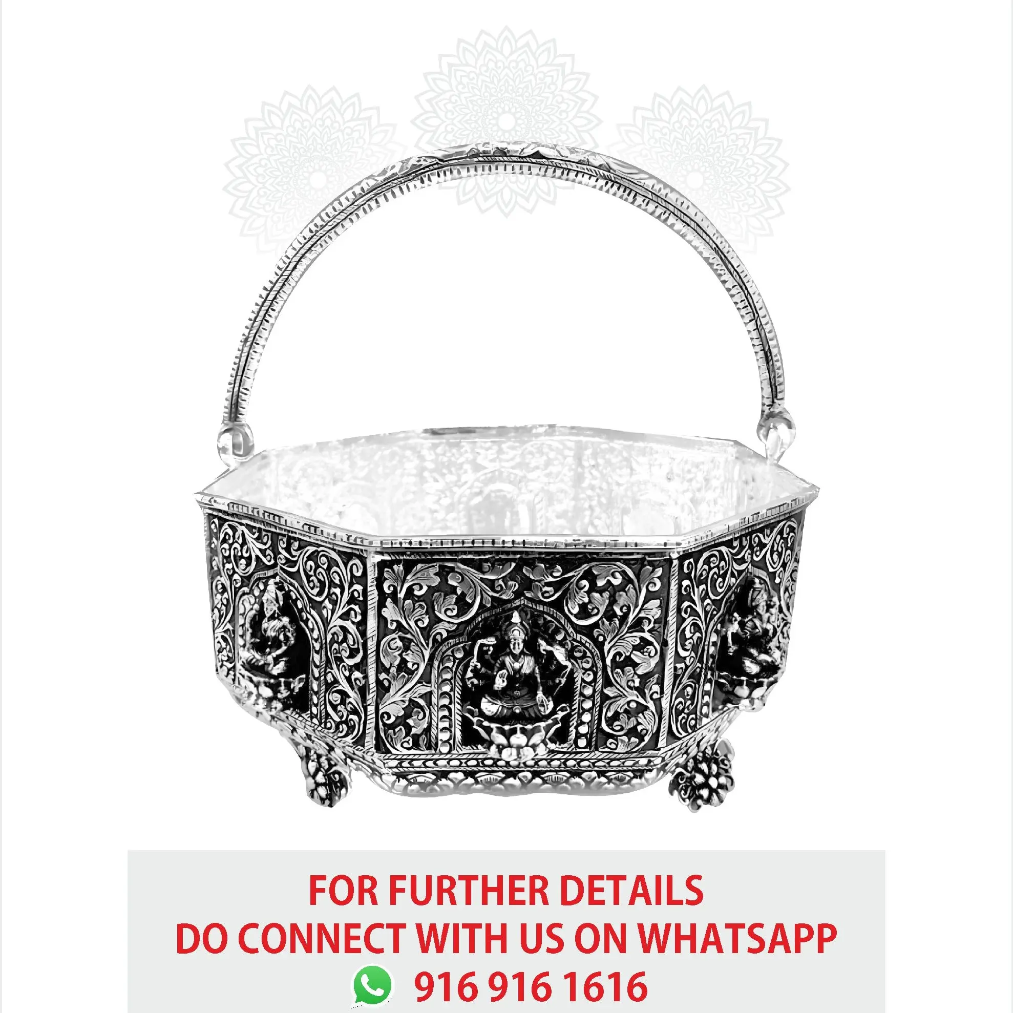 Astalakshmi Nakash With Stand Flower Basket