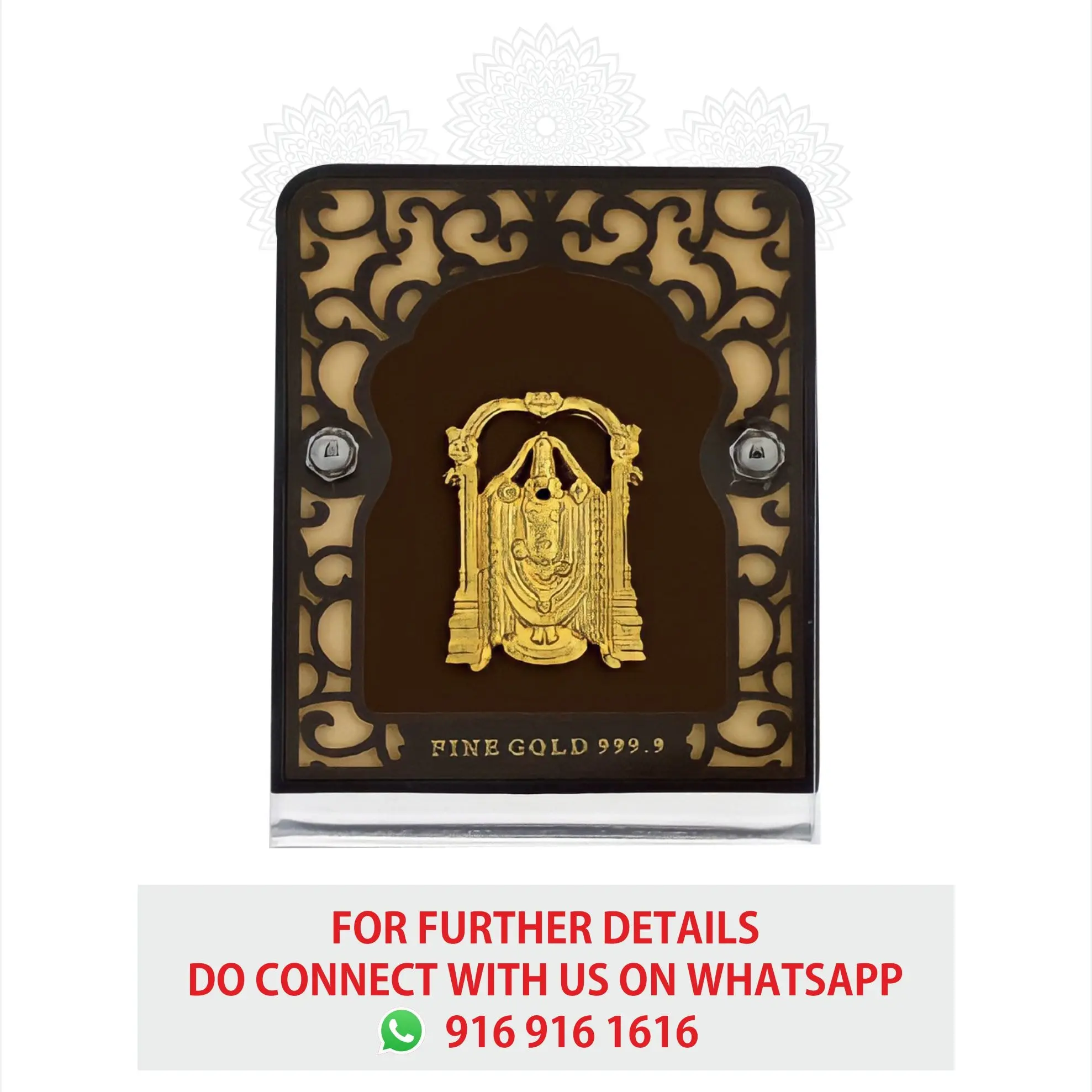 Balaji Small Gold Frame