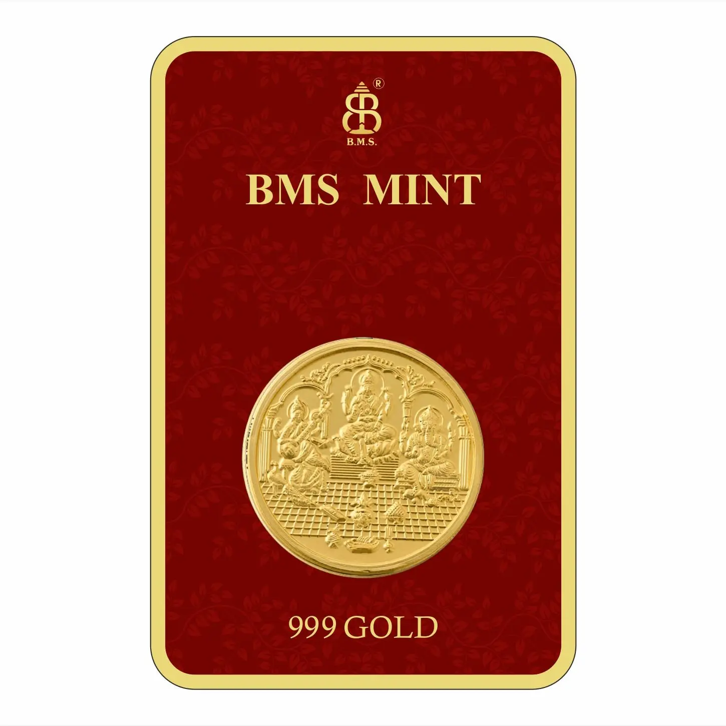 200 Mg Gold Coin 3 Murthi Square Packing