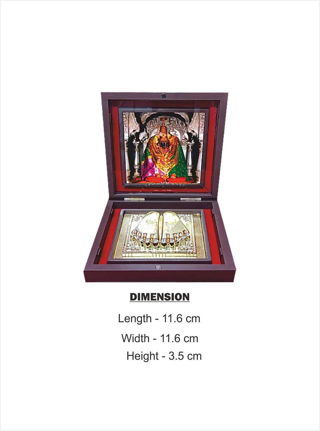 Tulaja Bhawani Charan Paduka Gift With Box
