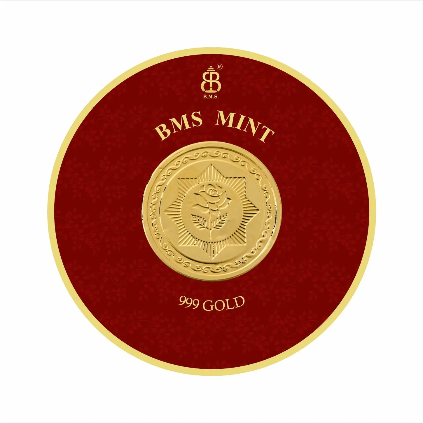 100 Mg Gold Coin Rose Round Packing