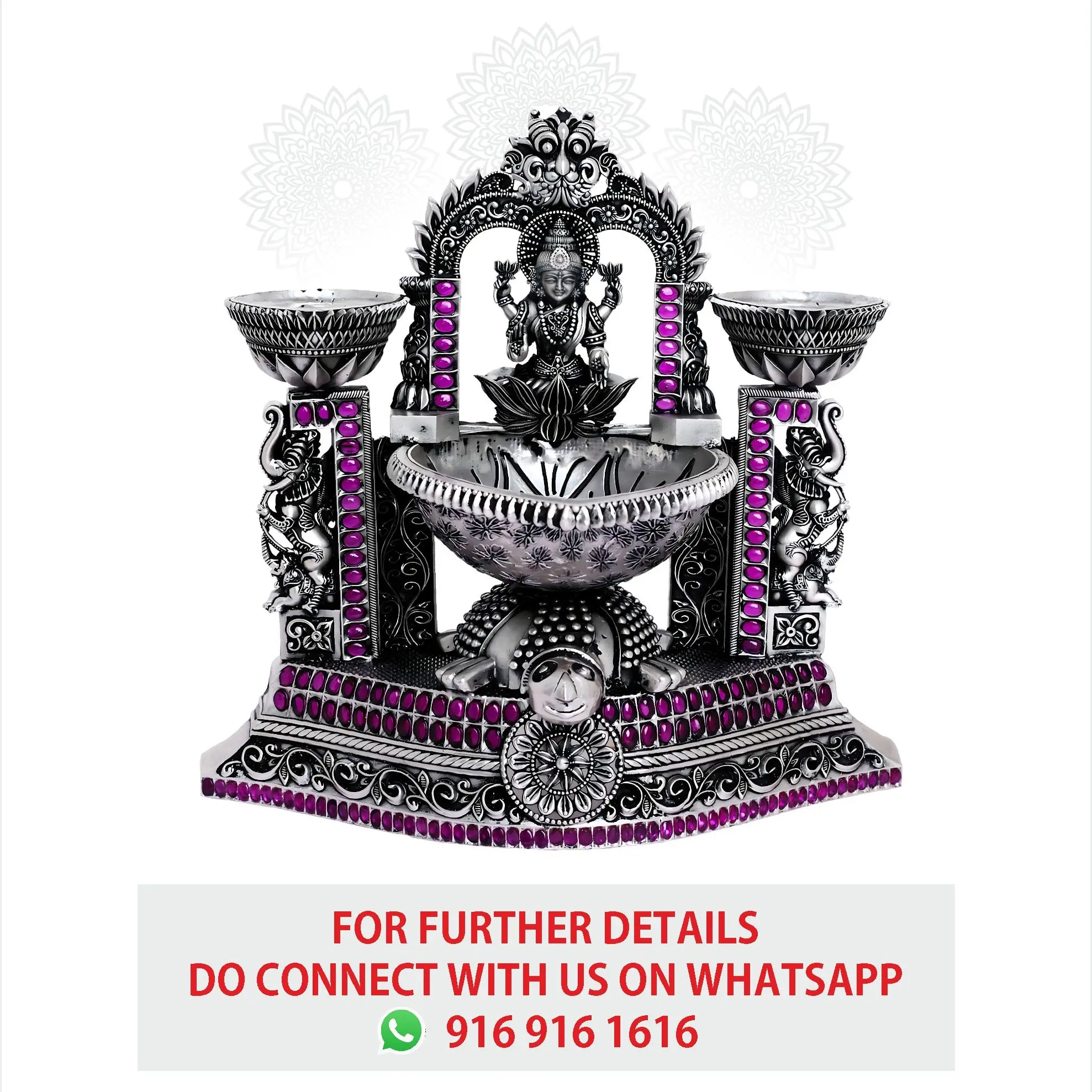 Arch Lakhsmi Deepam With Ruby Stone