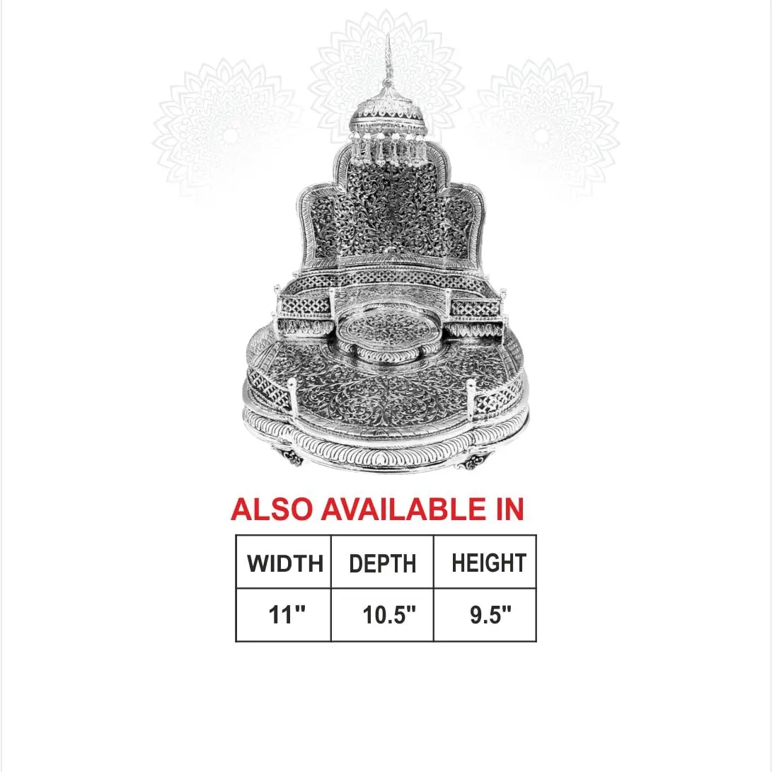 Singhasan With Chhatram Silve Idol