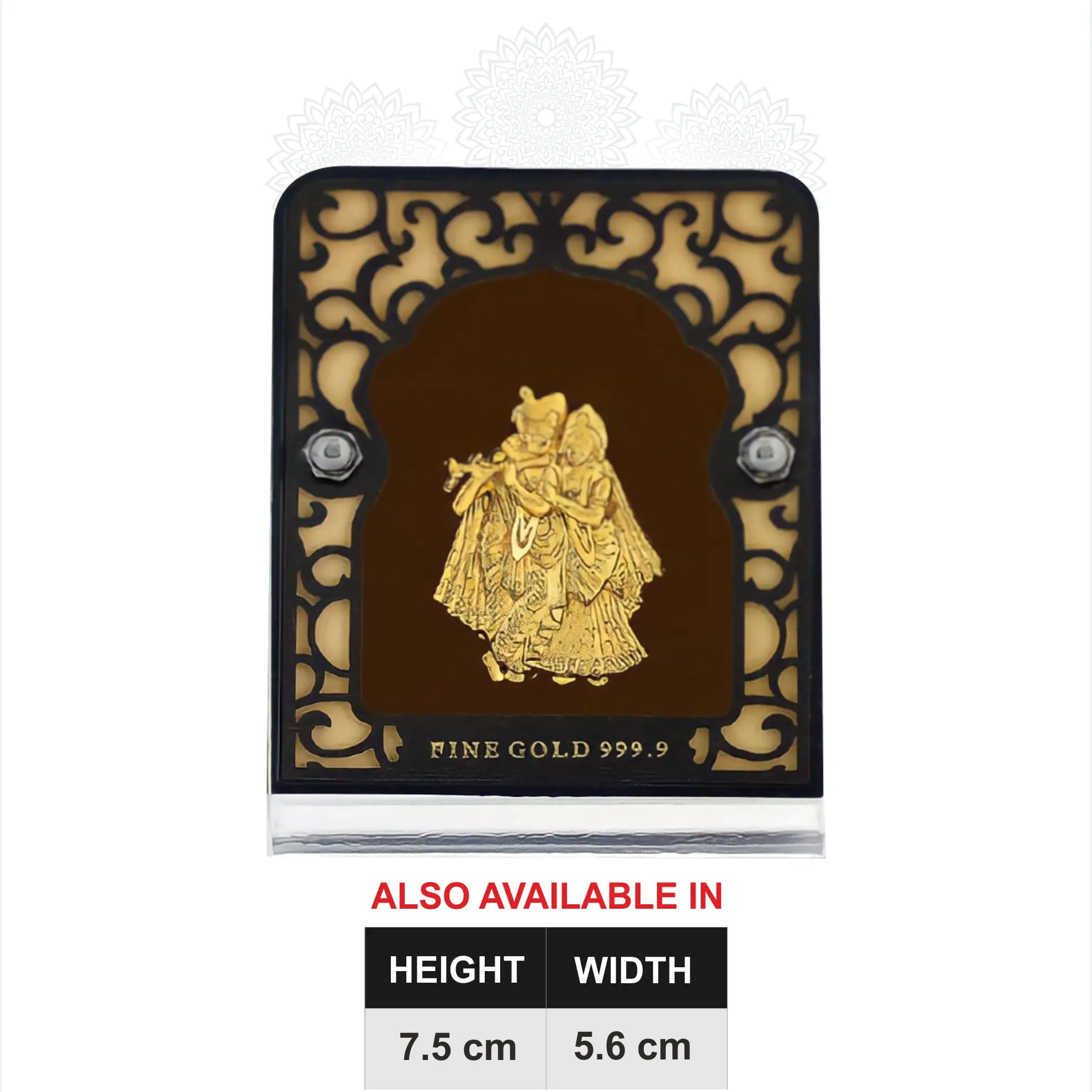 Radhey Krishna Small Gold Frame