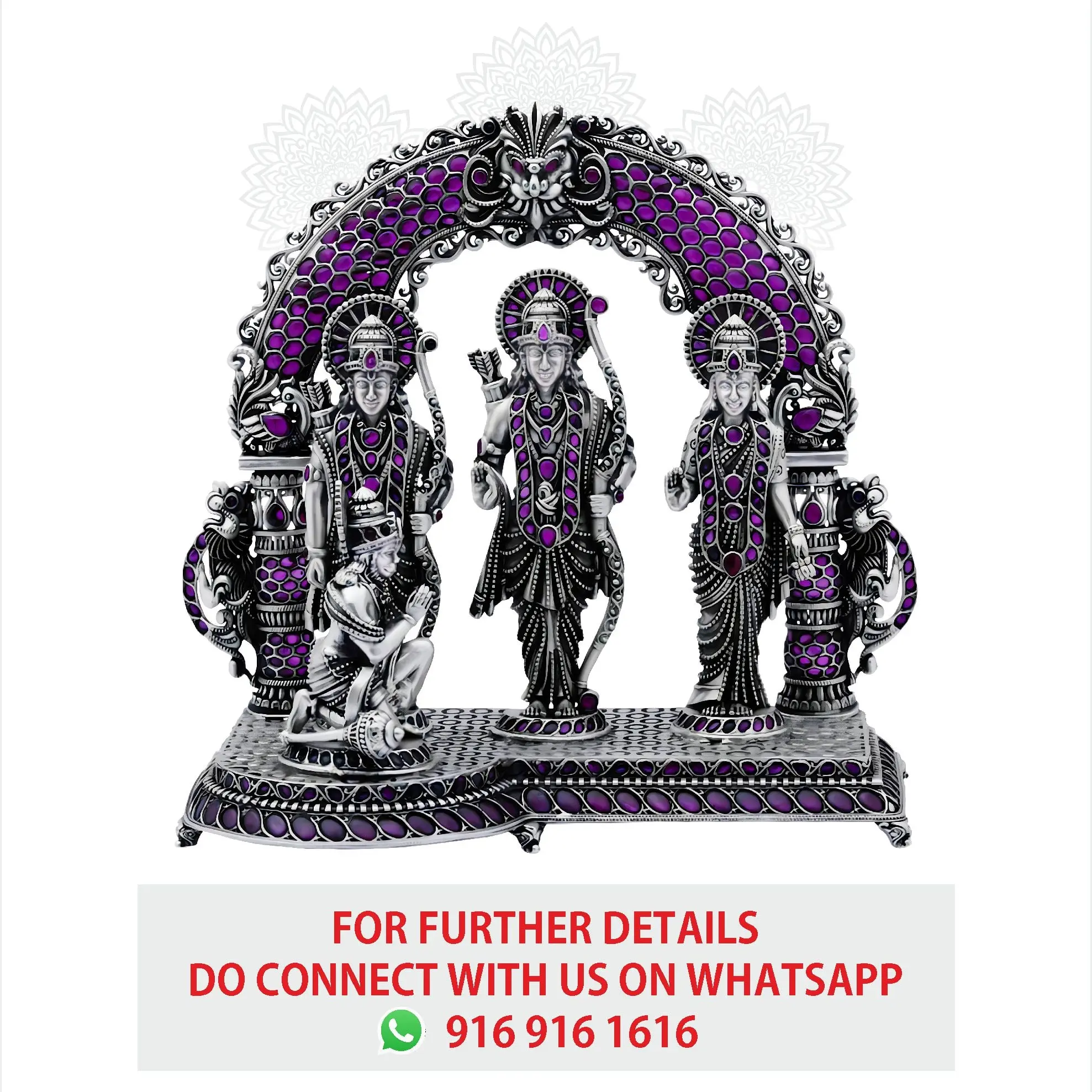 Arch Ram Darbar With Ruby Stone