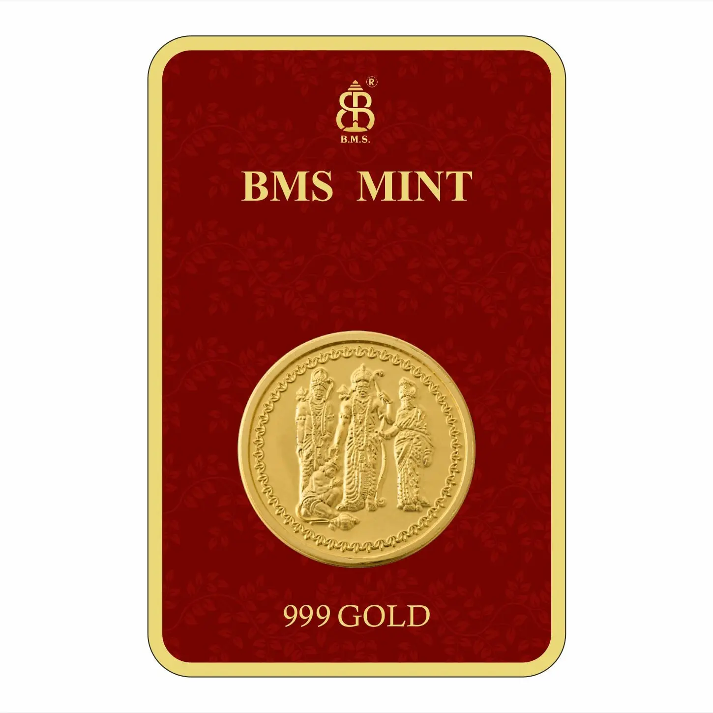50 Mg Gold Coin Ramayan Square Packing