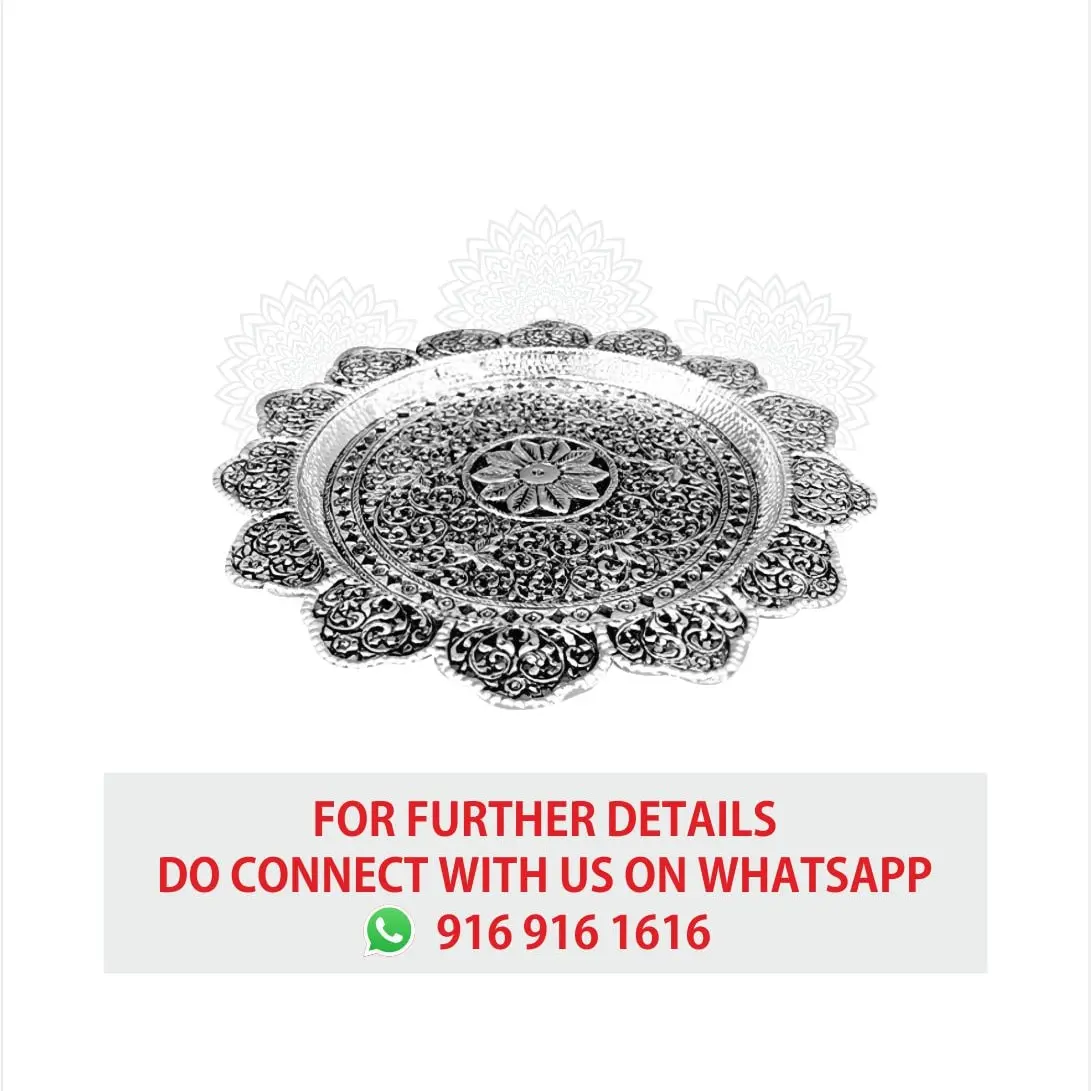 Round Arch Nakash Pooja Plate