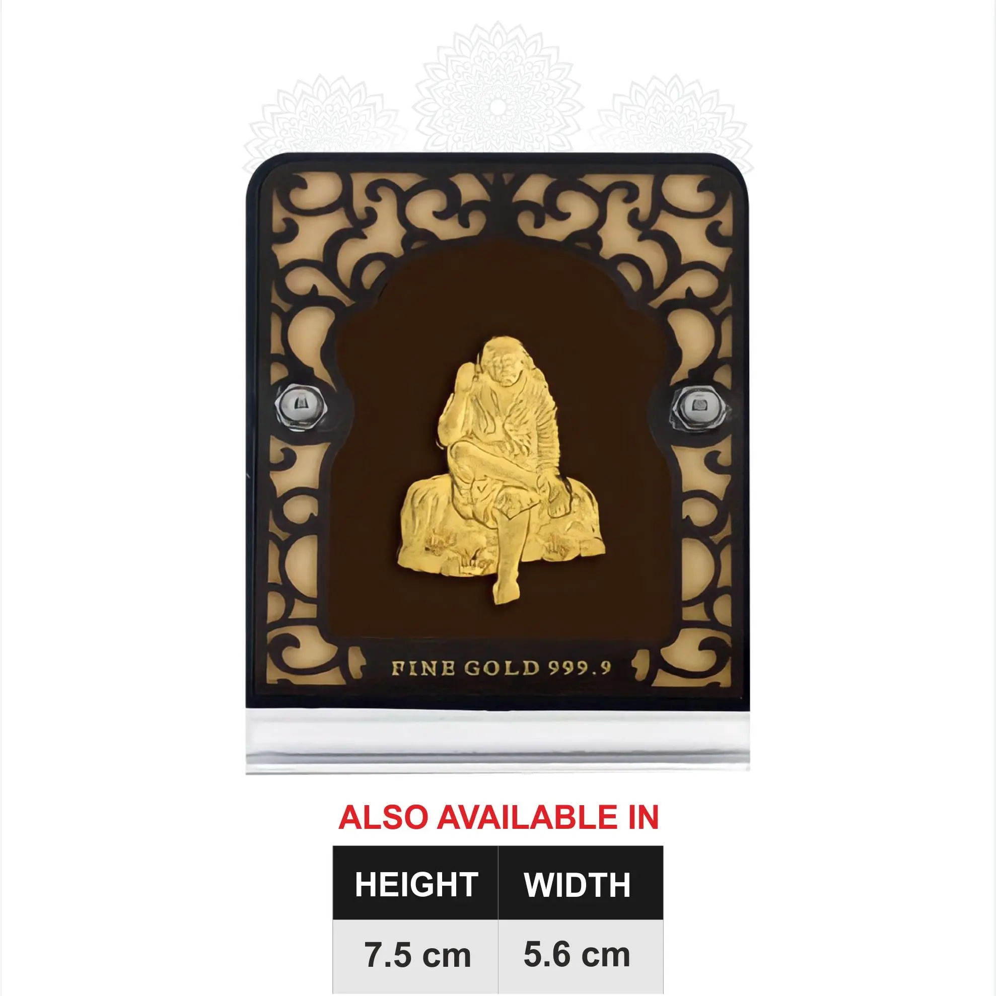 Sai Baba Gold Frame