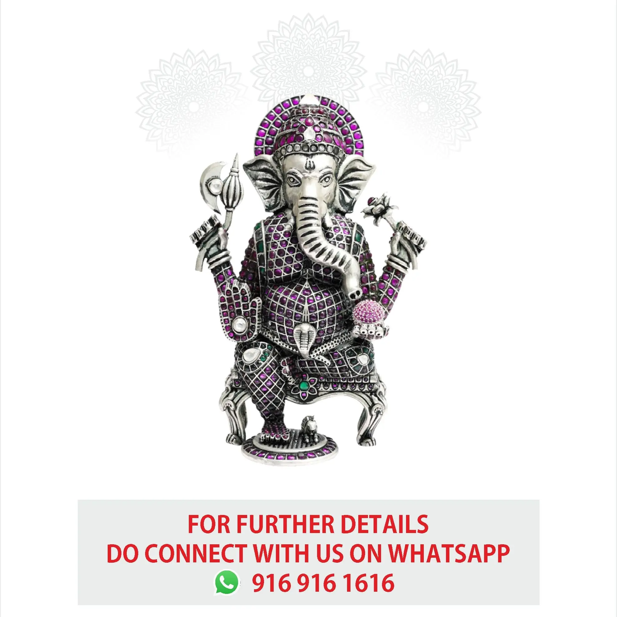Ganesh With Ruby Stone