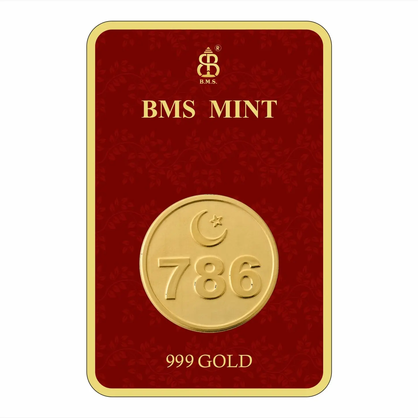 200 Mg Gold Coin 786 Square Packing