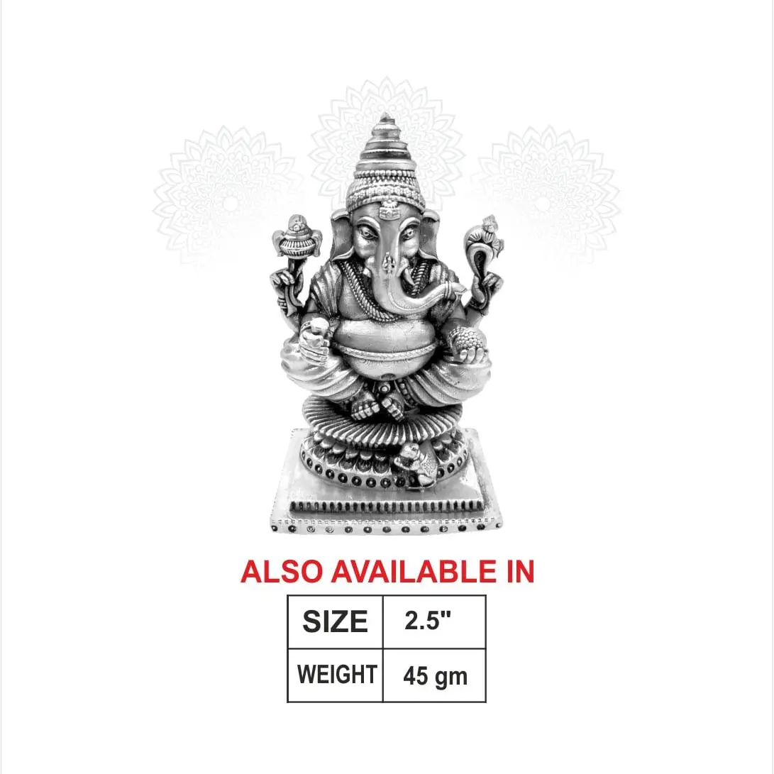 2 D Pitam South Ganesh Silver Idol