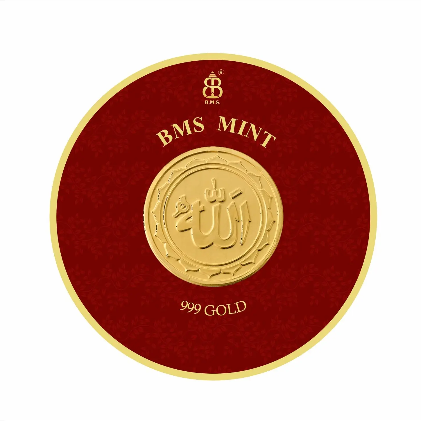 100 Mg Gold Coin Allah Round Packing