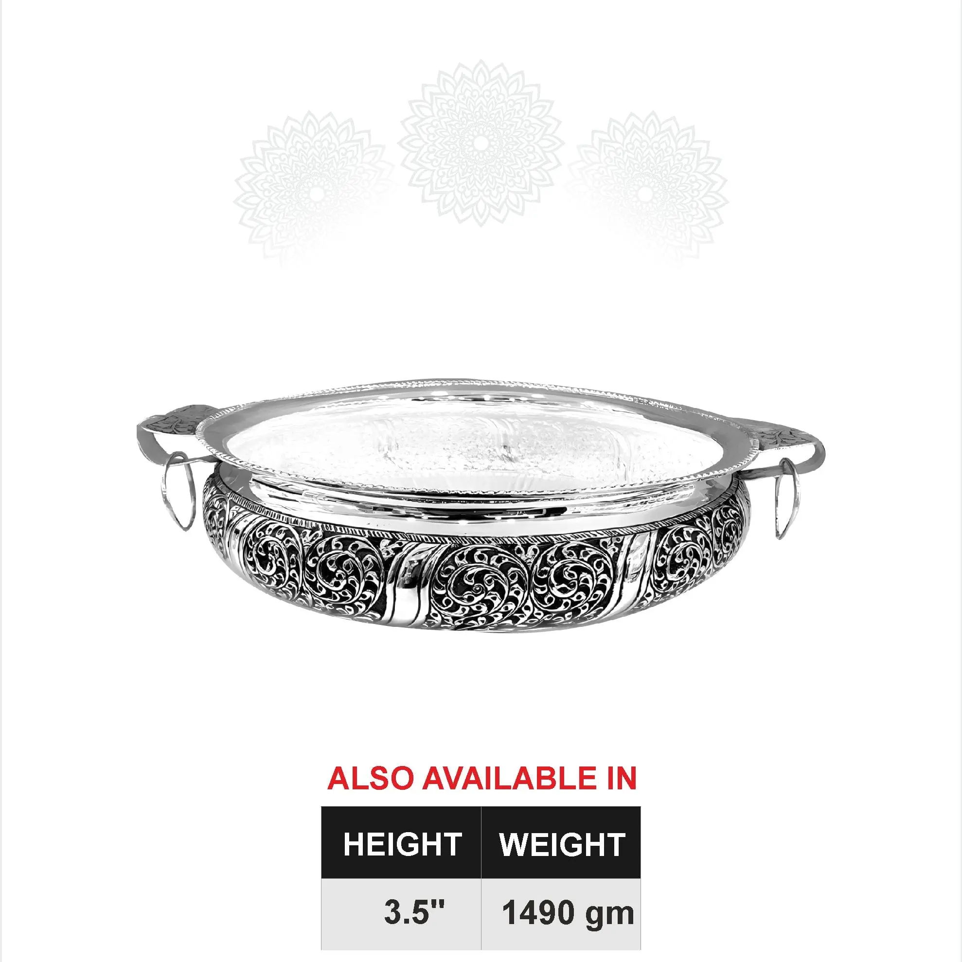 Round Leaf Nakash With Handle Urali