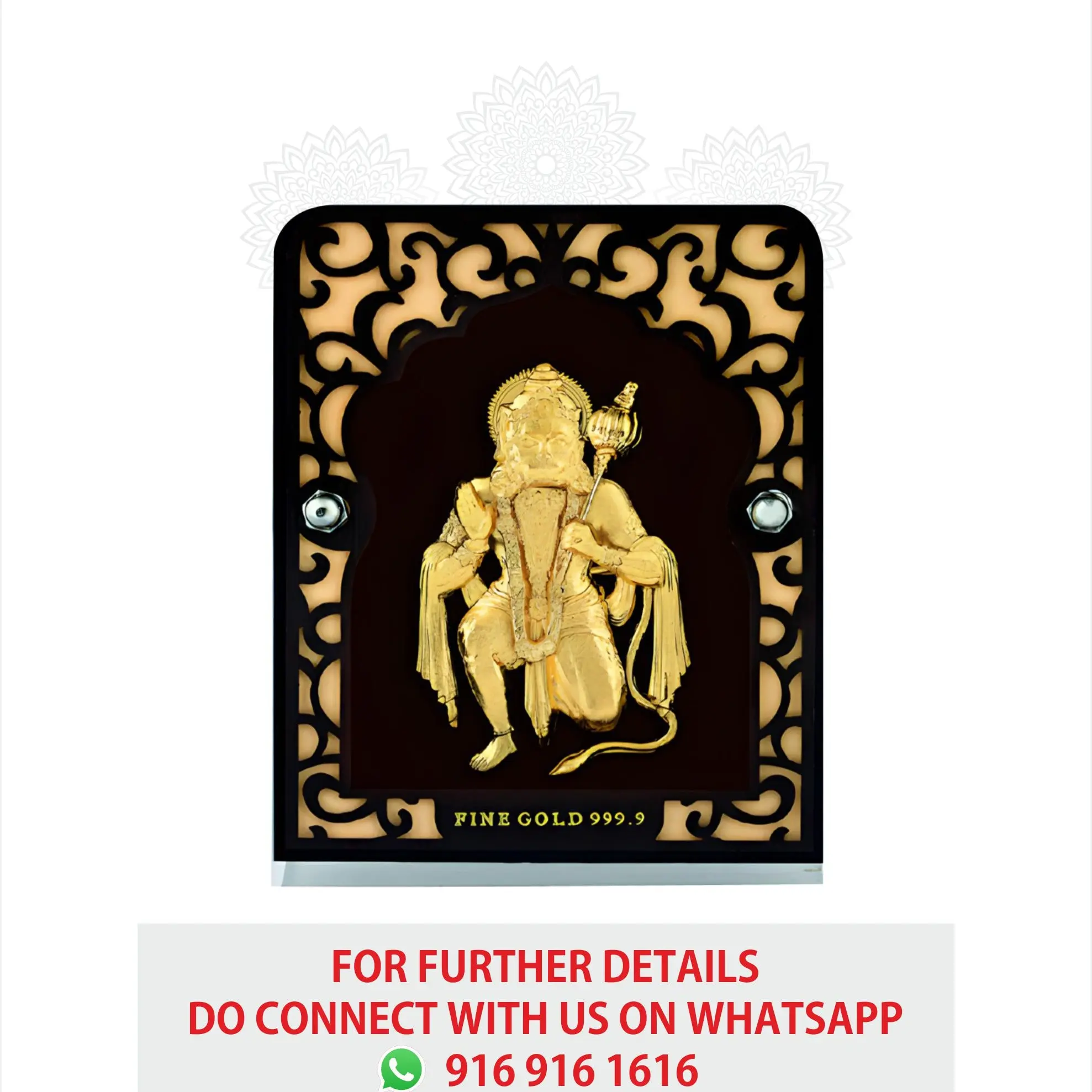 Hanuman Gold Frame