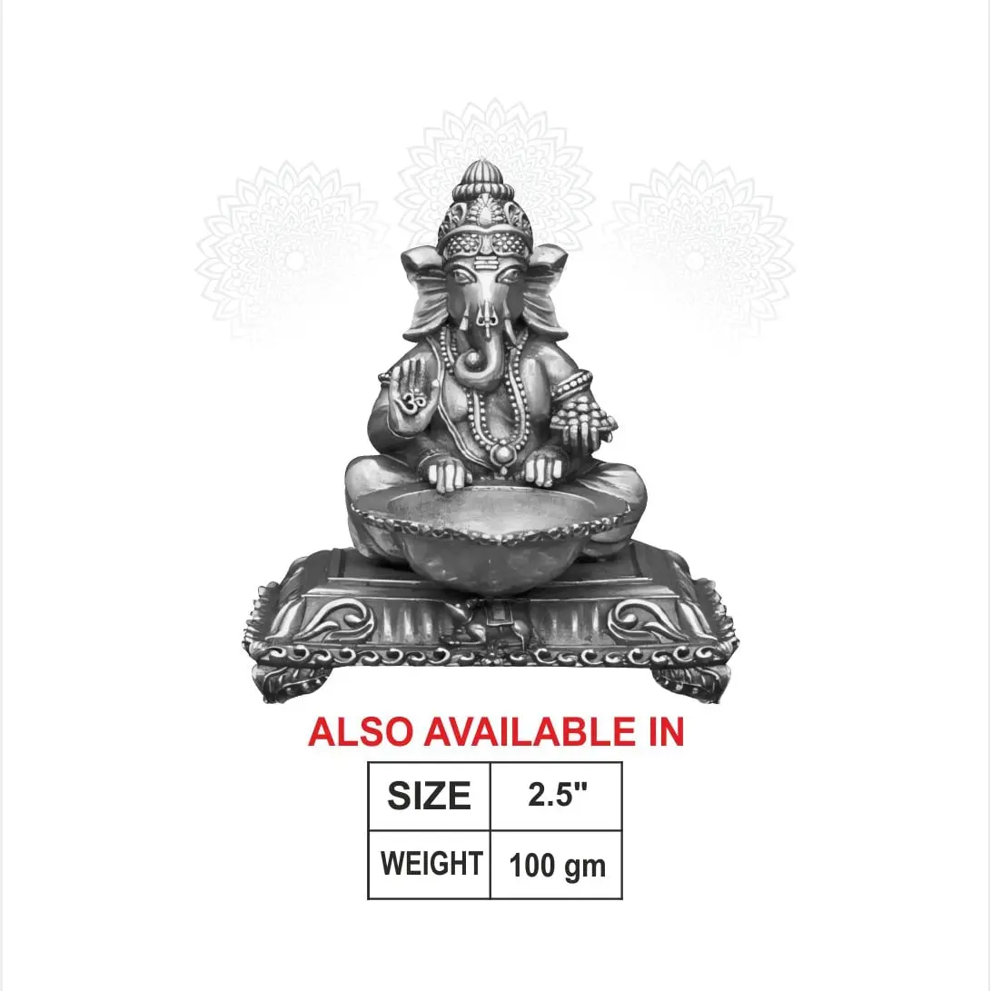 3 D Ganehs Deepam Silver Idol