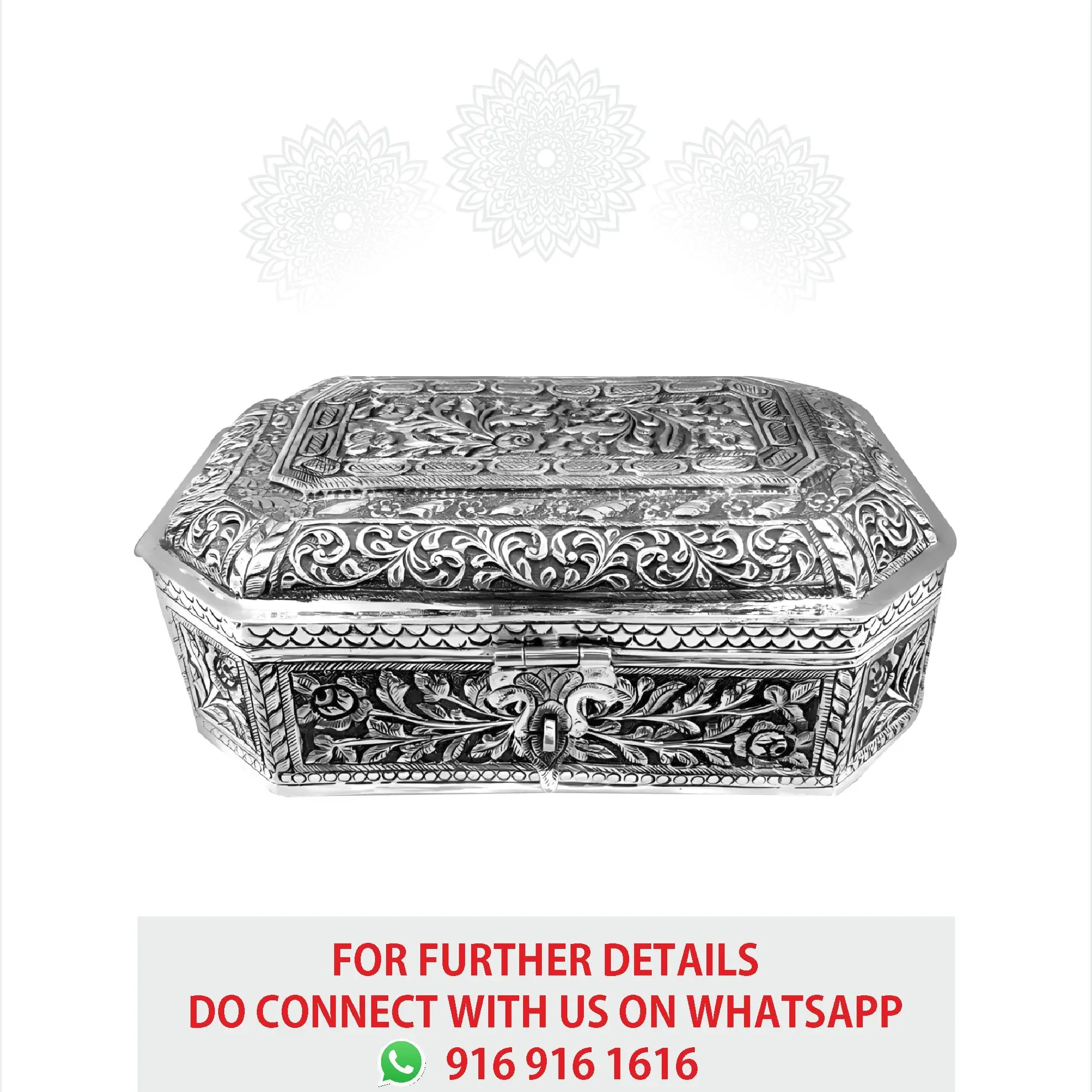 Traditional Leaf Nakash Square Dry Fruit Box
