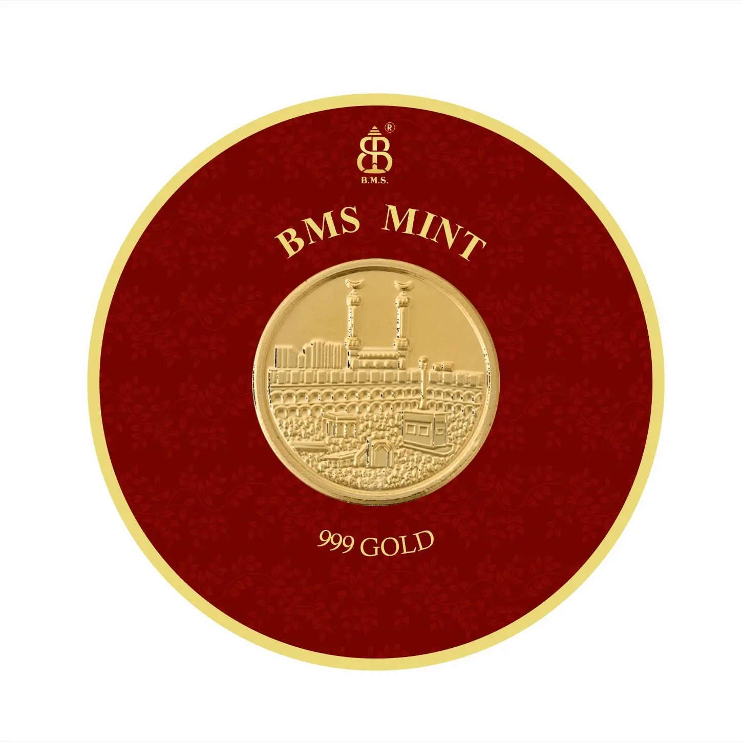 50 Mg Gold Coin Makka Maddina Round Packing