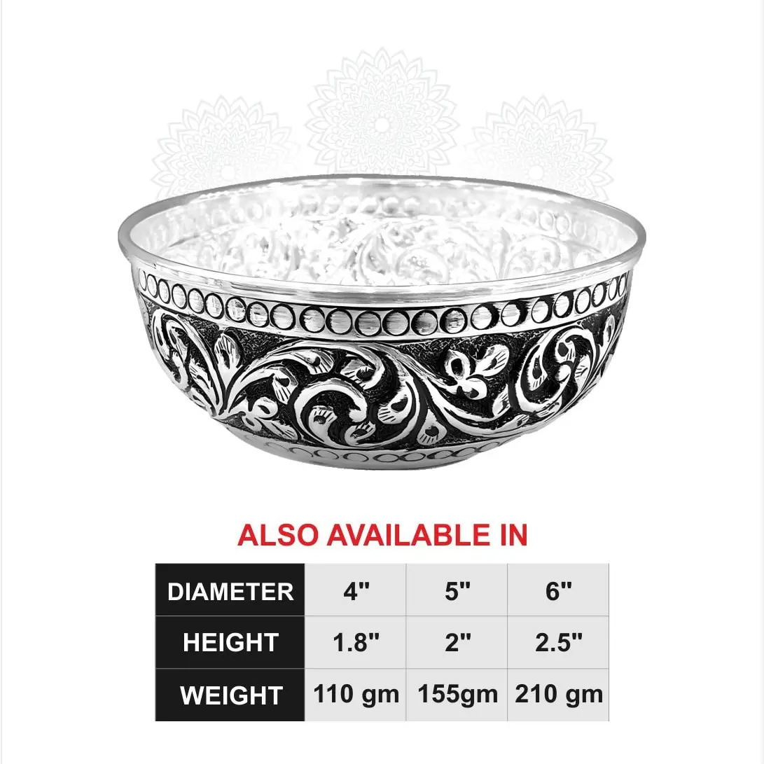 Round Nakash Bowl Silver Idol