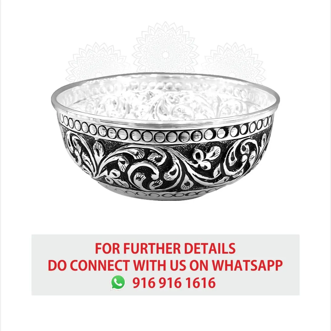 Round Nakash Bowl Silver Idol