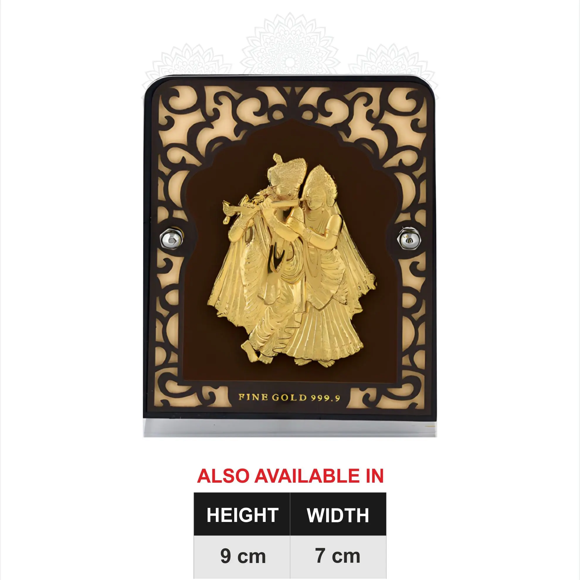 Radha Krishna Gold Frame