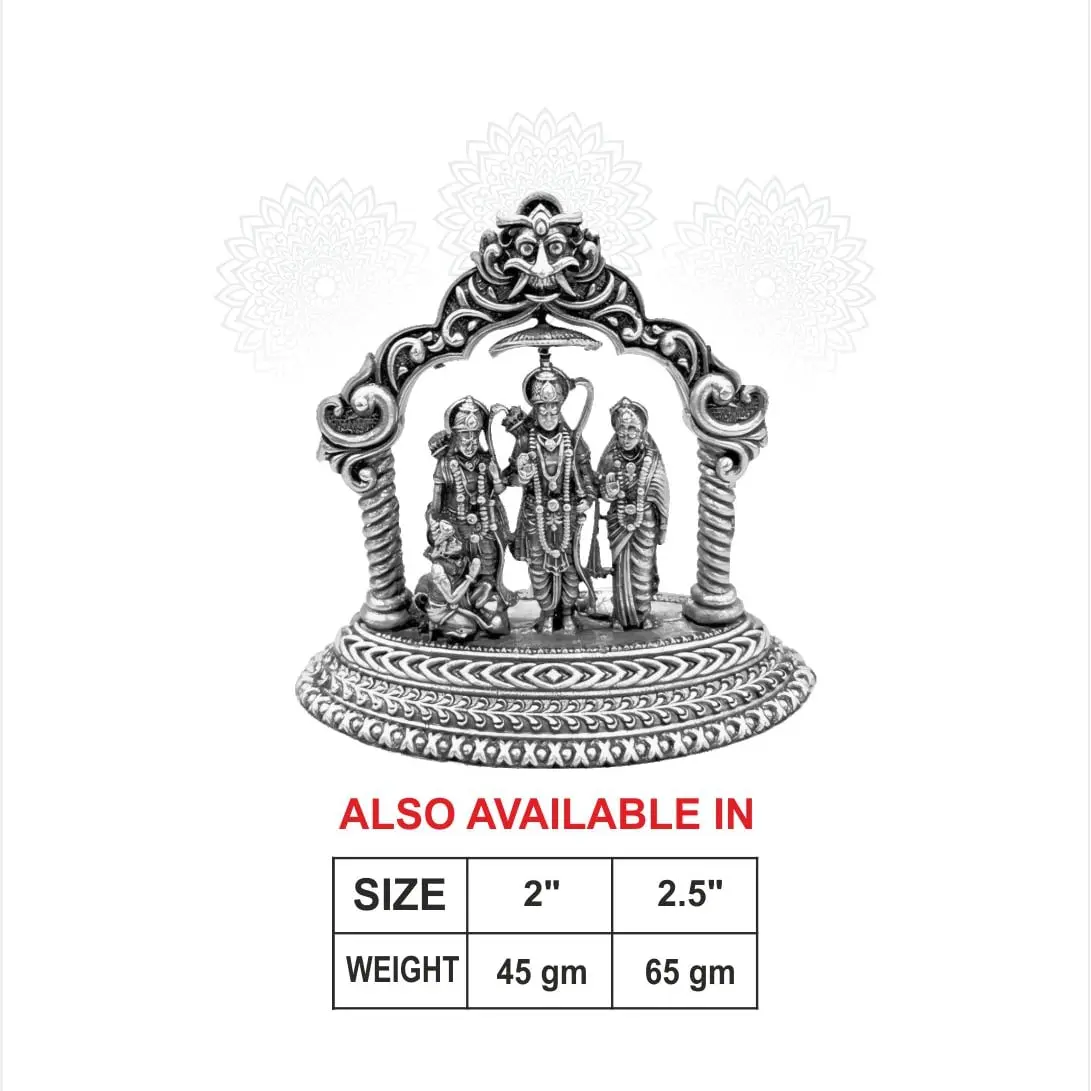 2 D Ram Darbar Arch Silver Idol