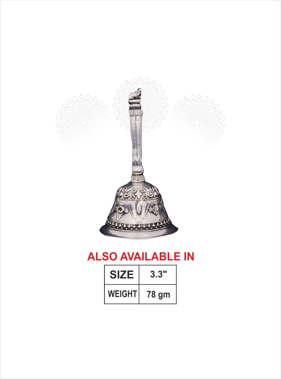 Nandi Bell Silver Idol