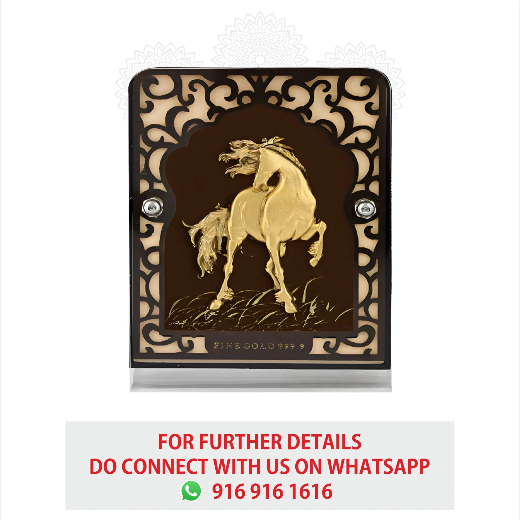 Horse Gold Frame